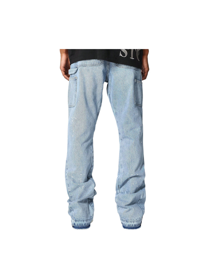 Jeans Flare in denim Azzurro Uomo Tide