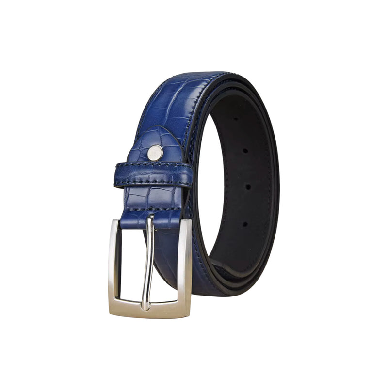 Cintura in Pelle di Coccodrillo Uomo