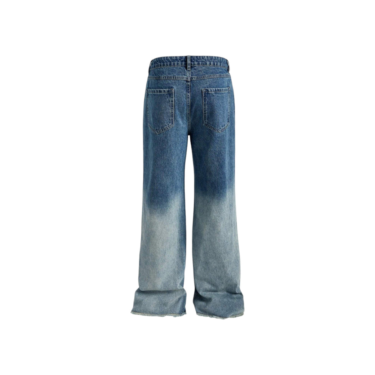 Jeans Baggyin denim Blu con Patchwork in Pizzo2