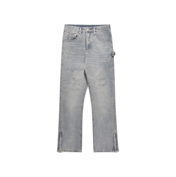 Jeans Flare con Zip