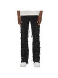 Jeans Flare in denim Nero con Frangie UomoMan