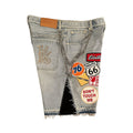 Jeans Pantaloncini Streetwear con Patch1
