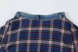Jeans Azzurri a Zampa e Camicia in Vita