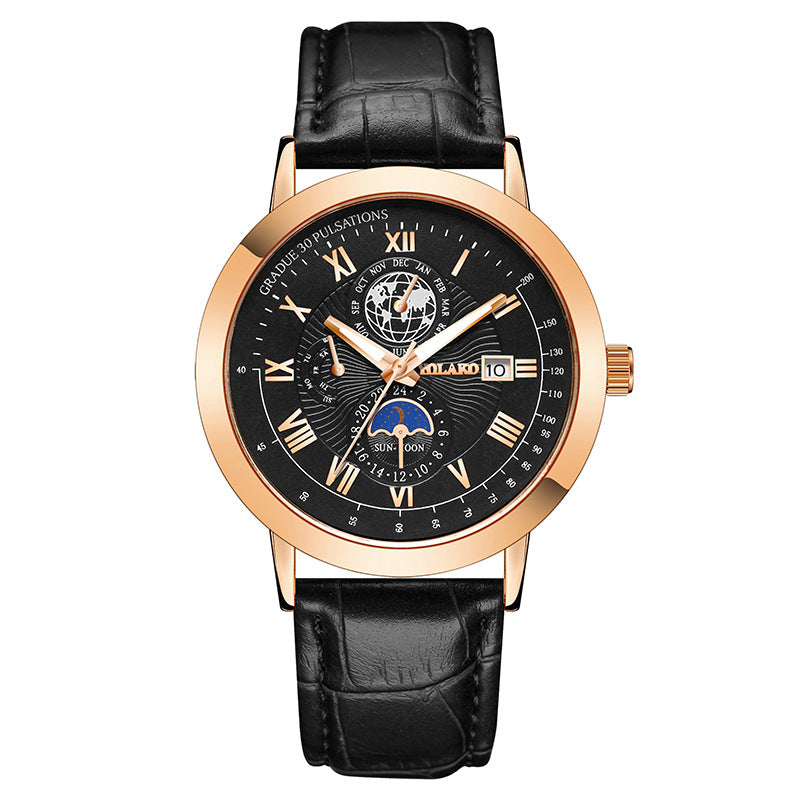 Orologio Elegante da Uomo con Cinturino in Pelle