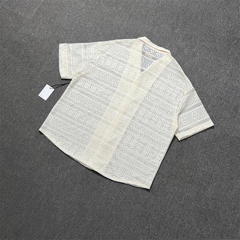 Polo Estiva Camicia Traforata in Cotone