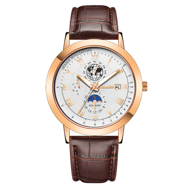 Orologio Elegante da Uomo con Cinturino in Pelle