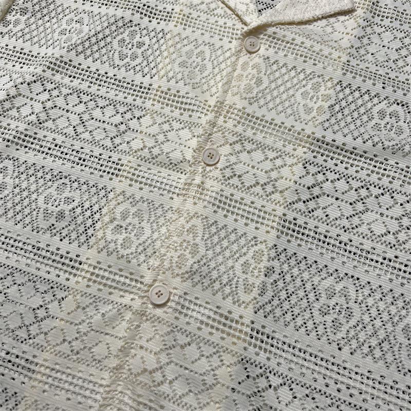 Polo Estiva Camicia Traforata in Cotone