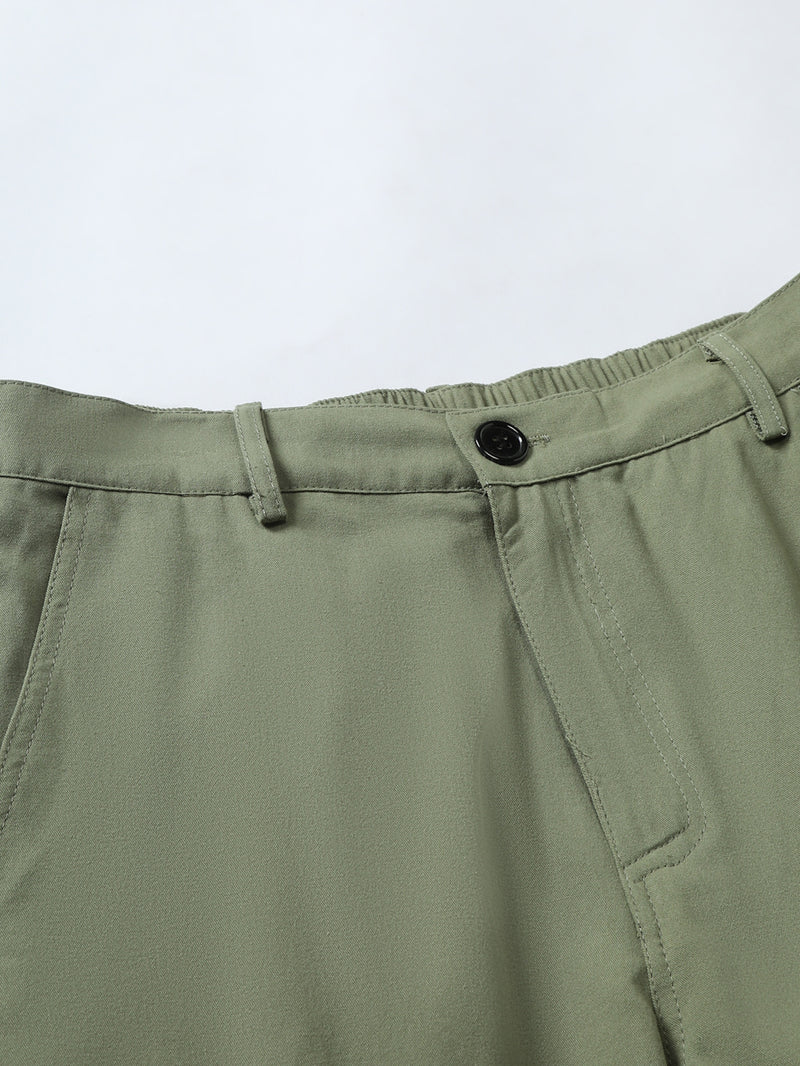 Pantalone Corto Cargo Uomo Estivo con Tasche Laterali