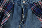 Jeans Azzurri a Zampa e Camicia in Vita