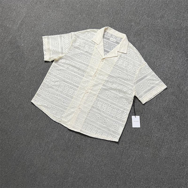 Polo Estiva Camicia Traforata in Cotone