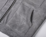 Giacca in pelle Scamosciata Uomo