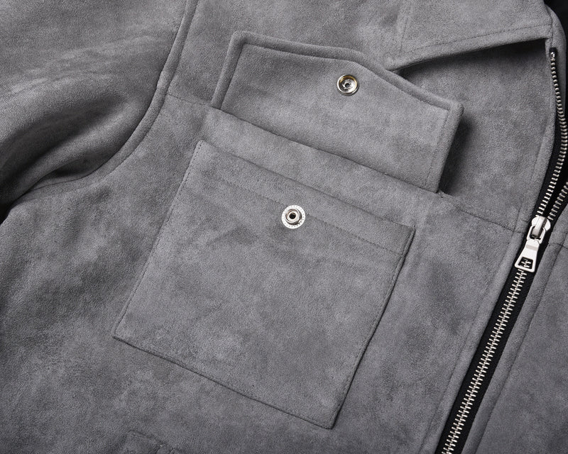 Giacca in pelle Scamosciata Uomo