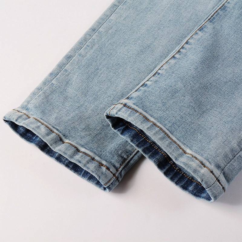 Jeans in denim Azzurro Slim Fit Azzurri Uomo
