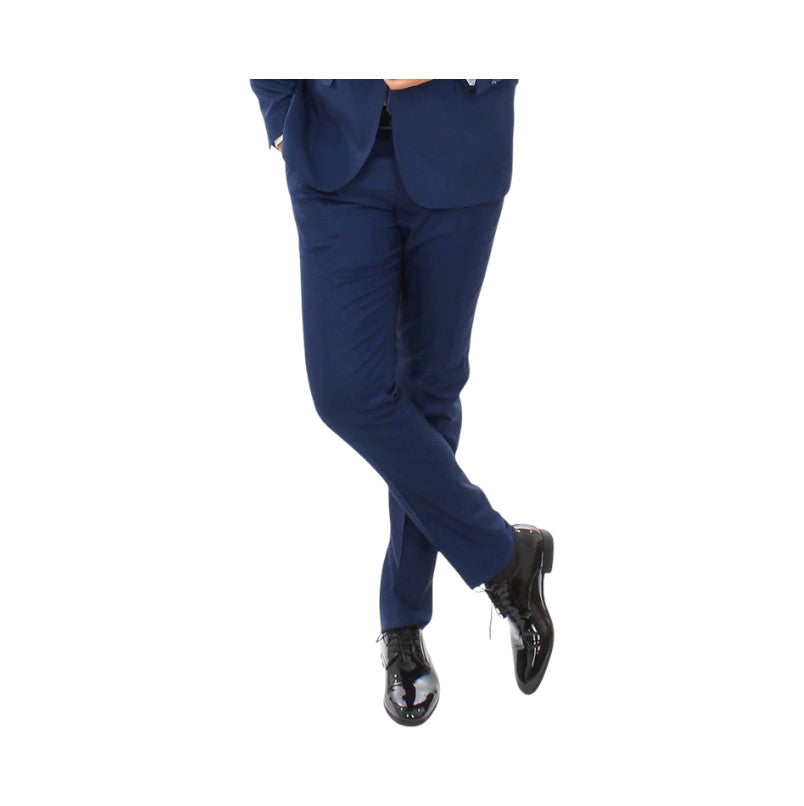 Pantalone Elegante e Sartoriale Blu Navy per Occasioni Formali Uomo