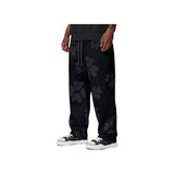 Pantaloni di Tuta con Fiori Baggy Uomo4