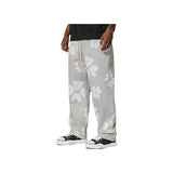 Pantaloni di Tuta con Fiori Baggy Uomo