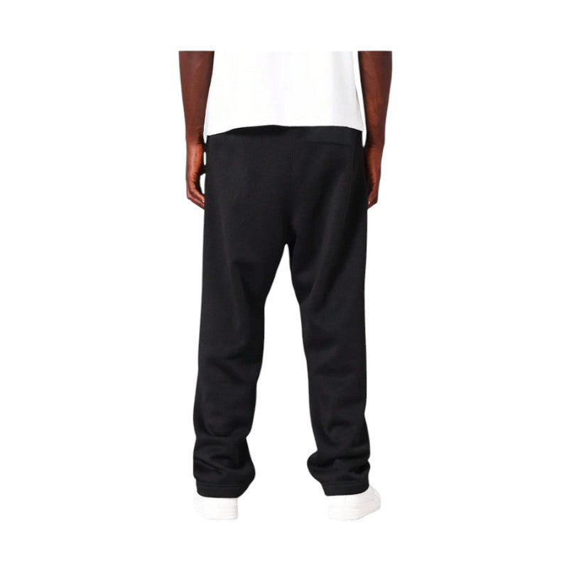 Pantaloni in Tuta Nera Baggy di Cotone con vestibilità Larga2