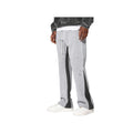 Pantaloni in Tuta Nera Flare di Cotone con schizzi di Vernice Uomo5