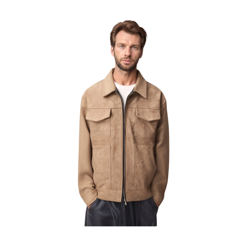 Giacca in pelle Scamosciata Uomo